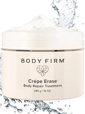 BODY FIRM Crepe Erase Body Repair Treatment, Anti-Aging Wrinkle Cream, Support Skins Natural Elastin & Collagen Production - 10oz