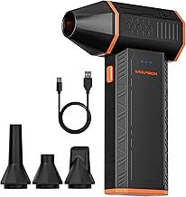 WOLFBOX MegaFlow 50 Compressed Air Duster, 110,000 RPM, 3-Gear Adjustable | Electric, Mini Blower, Fast Charging, Computer, Keyboard, House, Outdoor, Car, 0.45 lb Lightweight, 4 Nozzles 4.64.6 out of 5 stars (14.2K)