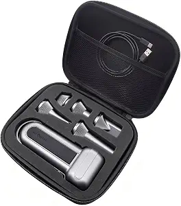 MGZNMTY Hard Case Compatible with WOLFBOX MF100 /MF50 /MF60 /MF70 Electric Air Duster - Custom Sponge Insert for Air Duster and 5 Nozzles