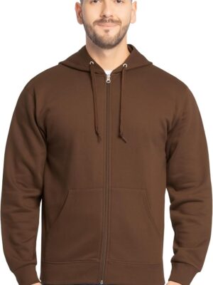 Fruit of the Loom Eversoft Fleece Full Zip Hoodie Sweatshirt