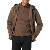 Essentials Men's Full-Zip Fleece Hoodie Sweatshirt (Available in Big & Tall)