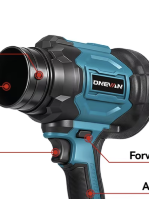 ONEVAN 2In1 350m/s Brushless Electric Turbo Air Blower Cordless Blowing Vacuuming Cleaning Power Tool For Makita Battery Pin