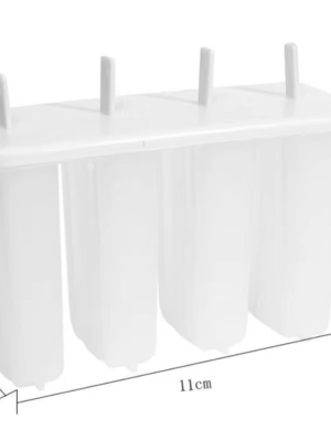 4 Even Old Popsicle Mold with Cover Household Children's Cute Popsicle Ice Cream Mold DIY Homemade Ice Cream Sorbet Mold